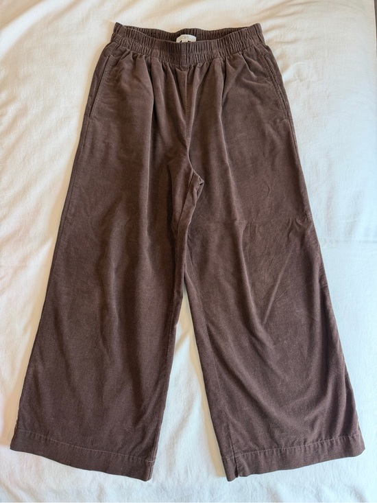 LOFT Pants - LOFT Pull-On Brown Corduroy Wide Leg Pants Size Small